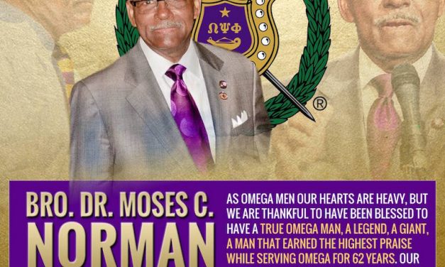 Brother Moses C. Norman Enters Omega Chapter