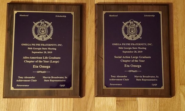 Eta Omega Recognized at 2019 Georgia Omega Meeting