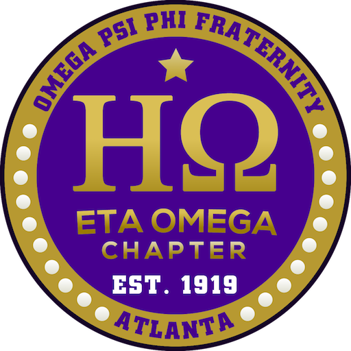 Eta Omega Chapter Omega Psi Phi logo