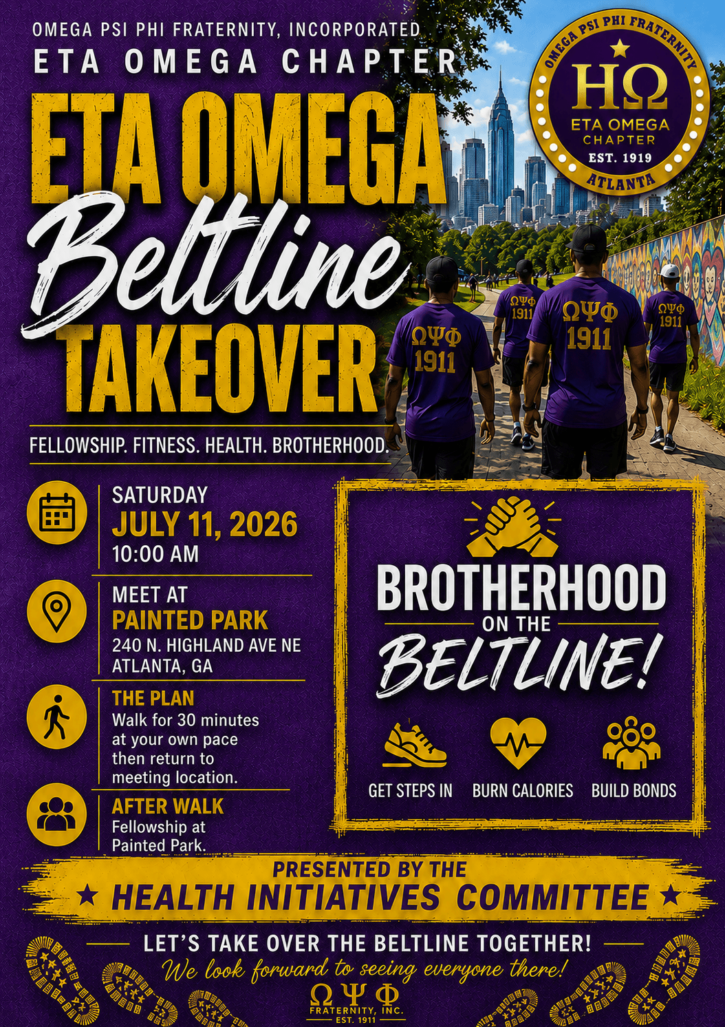 Eta Omega Beltline Takeover flyer
