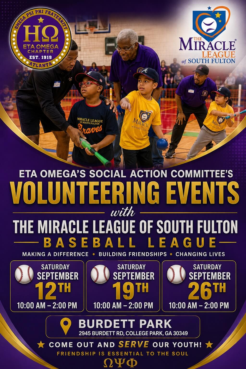 Eta Omega at Miracle League Fall 2026