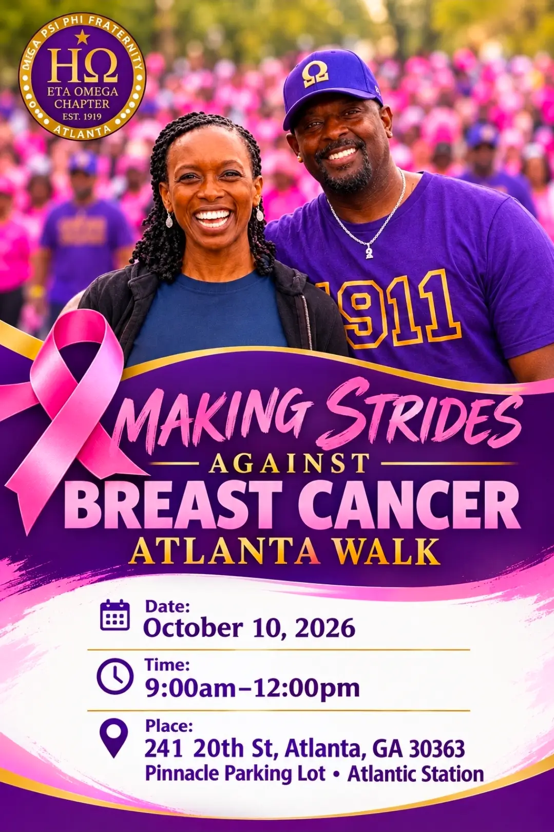 Making Strides Against Breast Cancer Atlanta Walk flyer