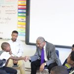 Bro. Rod Prince demonstrating a firm handshake