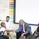 Bro. Rod Prince demonstrating a firm handshake