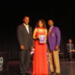 Vice Basileus Marlon Williams, Talent Hunt Winner Kimberly Walker, and Basileus Dominic Thurston