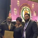 Bro. Vincent Smith and family with his 40 year service award at the Conclave