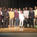 Talent Hunt contestants with Eta Omega Brothers