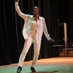 Jaivyn Beauford performs a tap dance routine